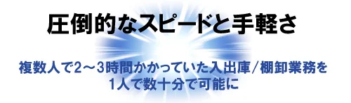 圧倒的なスピードと手軽さ