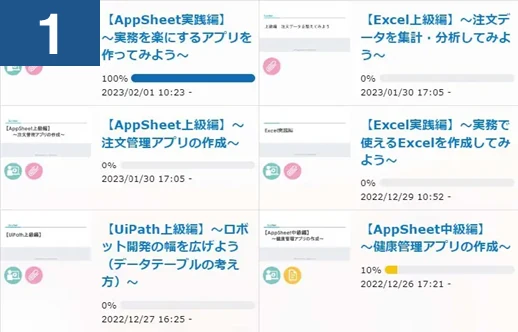 動画視聴による学習